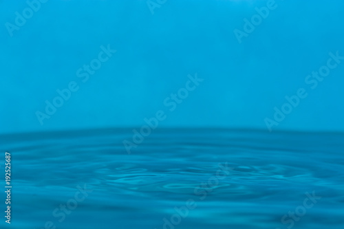 drop of clean blue water