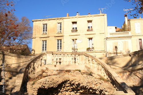 Architectural style in Arles city in the Camargue region, France photo