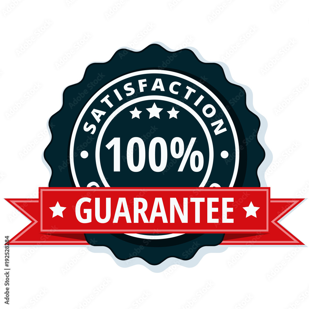 100% Satisfaction Guaranteed illustration 100% Satisfaction Guaranteed illustration