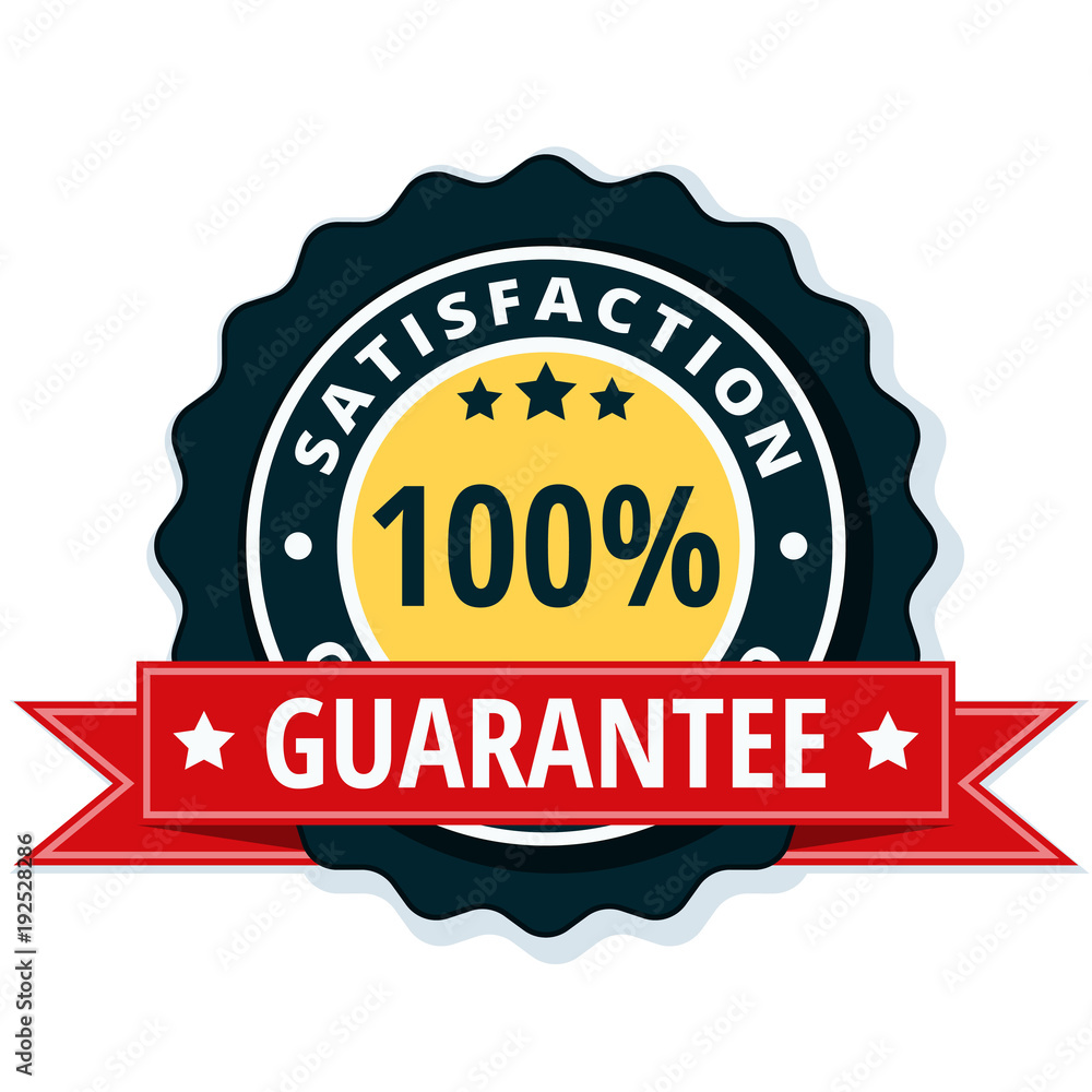 100% Satisfaction Guaranteed illustration 100% Satisfaction Guaranteed illustration