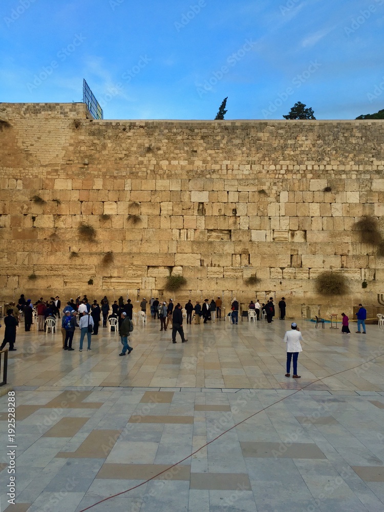 Western Wall in Jerusalem in Israel