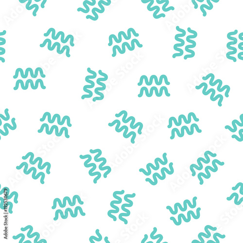 Seamless pattern - aquarius sign