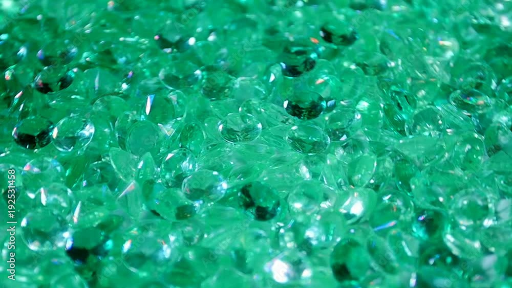 Emeralds. Precious Stones. Slow Motion Emeralds. Precious Stones. Slow Motion