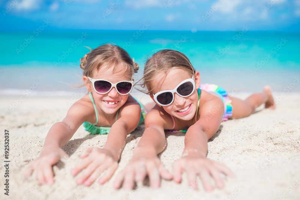 Close up children on the beach Close up children on the beach