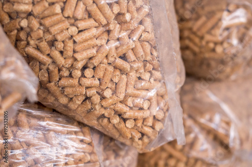 fuel for the winter - pellets in sacks
