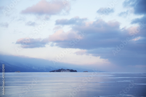 Lake Baikal, winter landscape