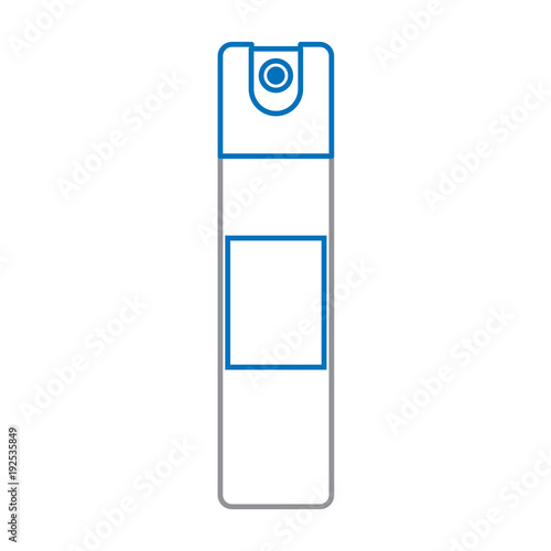 bottle spray air freshener disinfectant clean vector illustration blue and gray line design