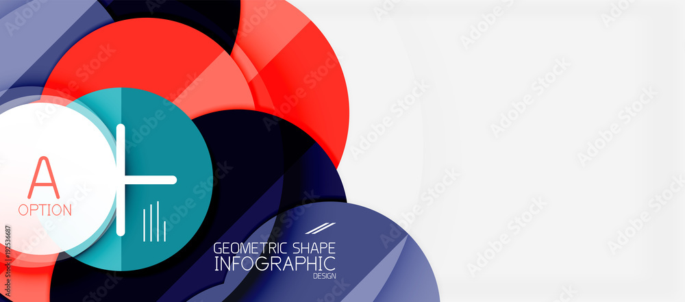 Colorful geometric circle modern abstract background Colorful geometric circle modern abstract background