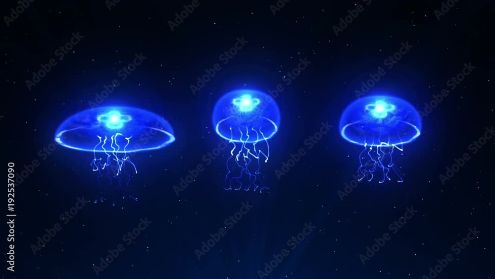 クラゲ 蛍光 ゆらゆら 海中 ループ クラゲ 蛍光 ゆらゆら 海中 ループ