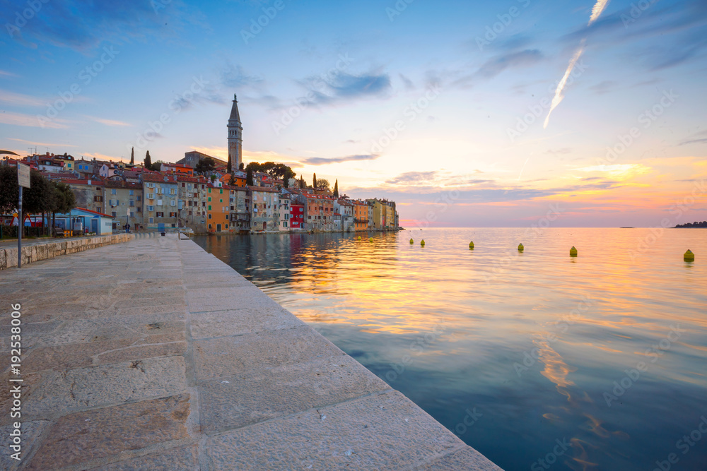 Fototapeta premium Beautiful sunset at Rovinj