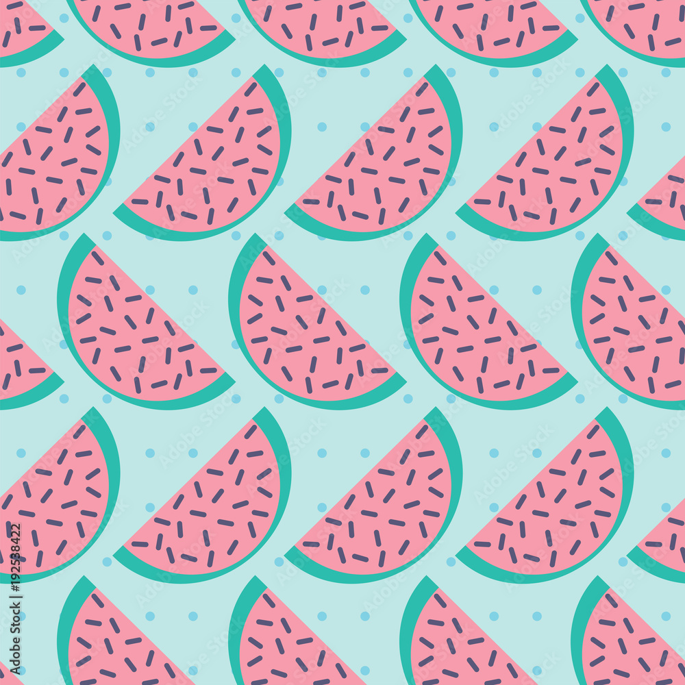 seamless pattern with slices of watermelon seamless pattern with slices of watermelon