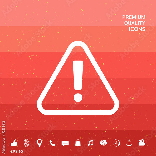 Attention icon symbol
