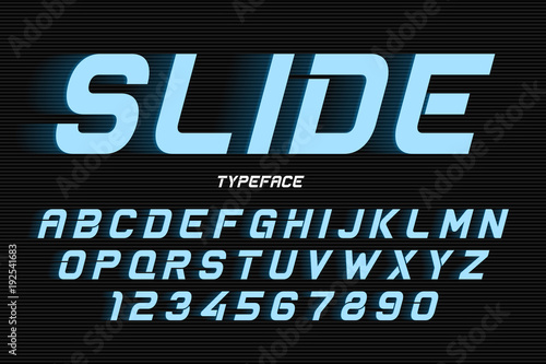 Vector decorative font design, alphabet, typeface, typography, l