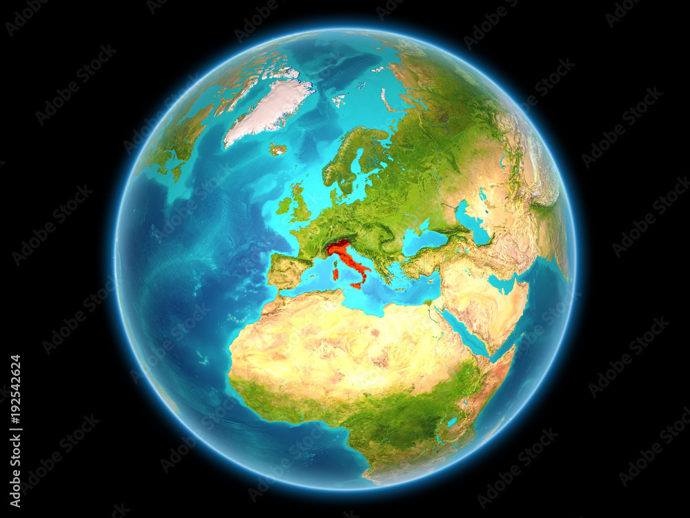 Italy on planet Earth Italy on planet Earth