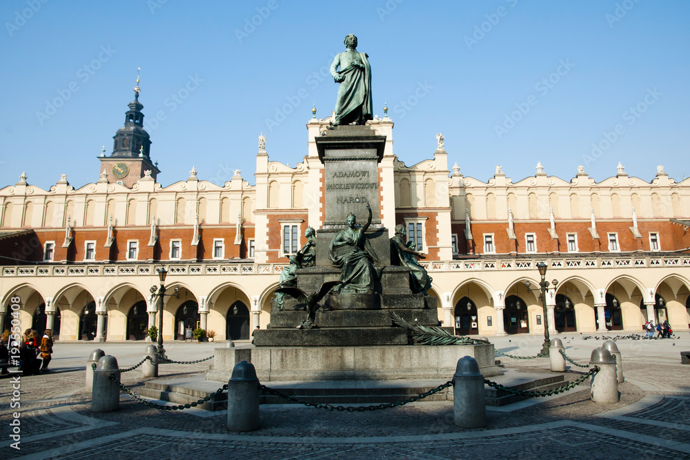 Adam Mickiewicz Monument - Krakow - Poland