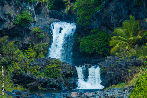 Waterfall scene on Maui