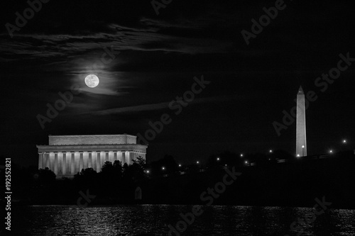 Full Moon Over Washington DC