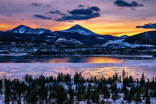 Canvas Print Sunrise in Breckenridge, Colorado