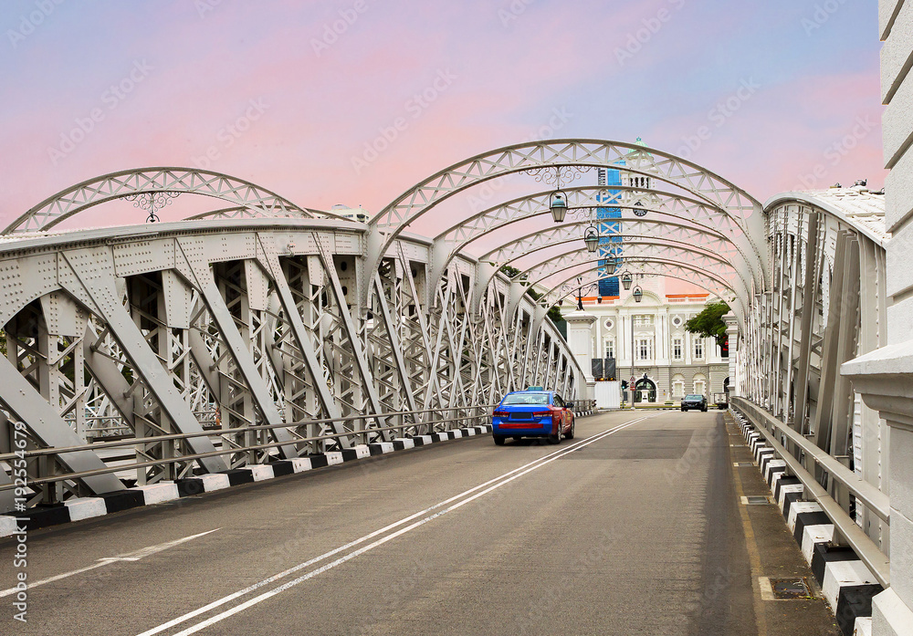 Fototapeta premium Singapur, most Andersona. Theatre Victoria.