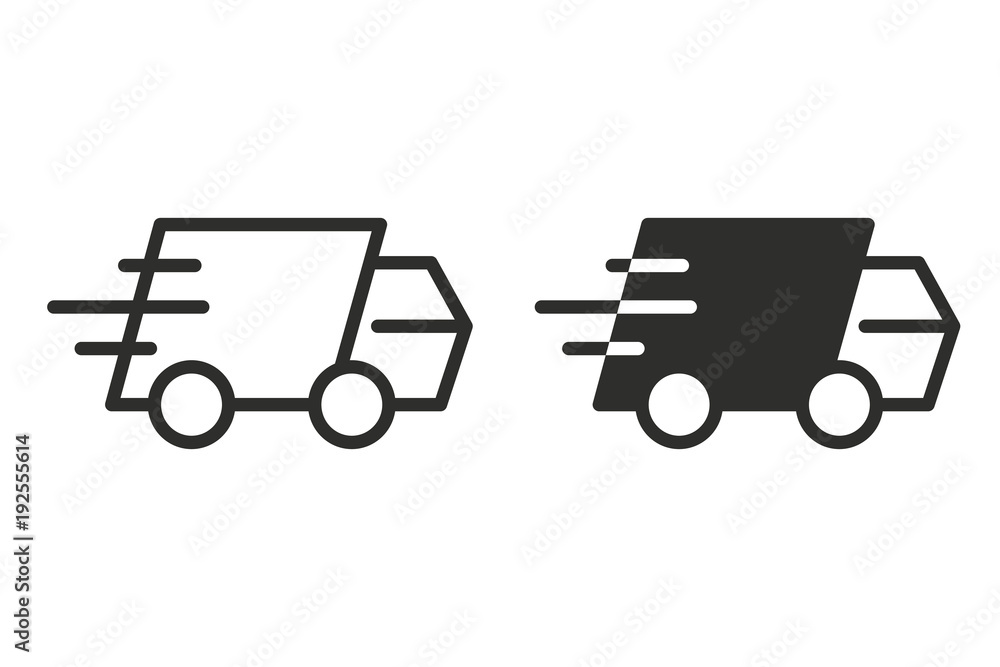 Fast delivery vector icon. Fast delivery vector icon.
