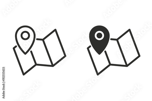 Map pin vector icon.