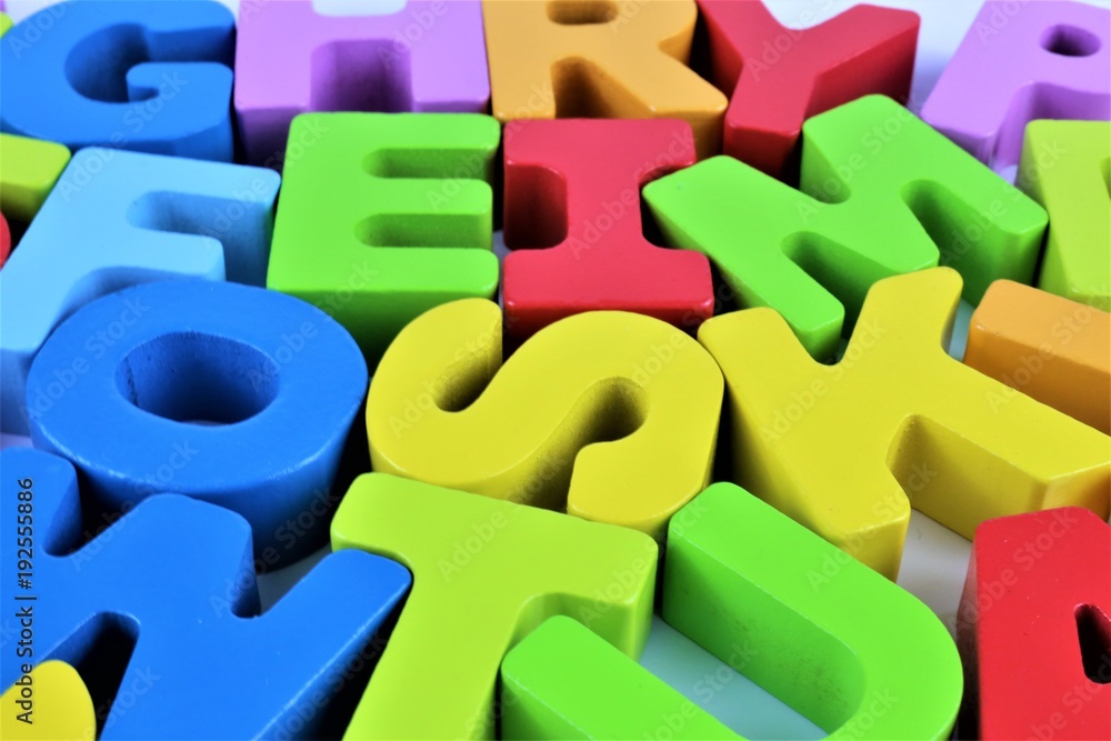 An concept Image of a Alphabet Baby toy - letters An concept Image of a Alphabet Baby toy - letters