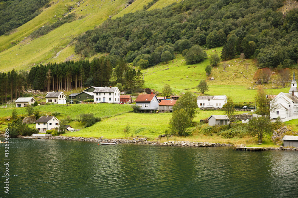 Fototapeta premium Village in Norway