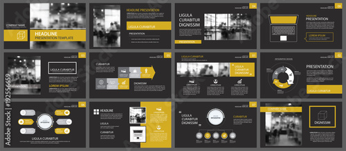 Black gold presentation templates and infographics elements background. Use for business annual report, flyer, corporate marketing, leaflet, advertising, brochure, modern style.