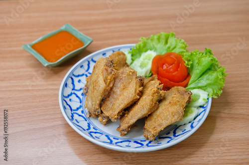 fried chicken korean / hot and spicy food