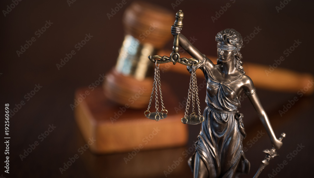 Law and Justice concept. Old Library Law and Justice concept. Old Library