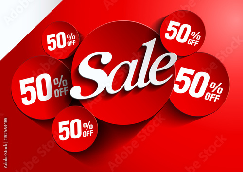 Sale illustration background vector