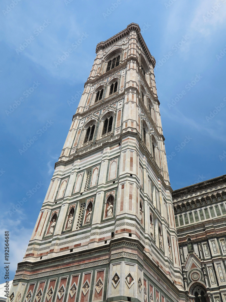 Italy, Toscana, Florence.Piazza del Duomo and Cathedral Santa Maria del Fiore tower