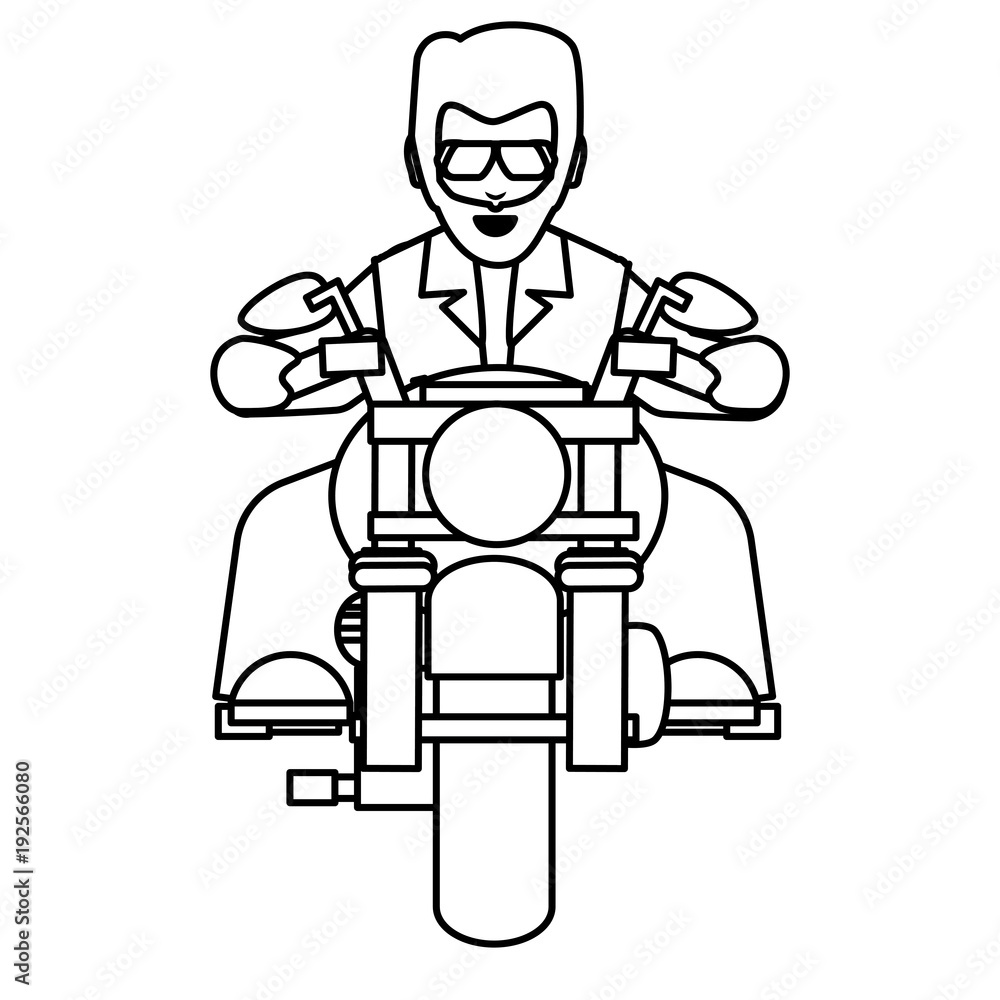 Fototapeta premium Motorcycle biker design