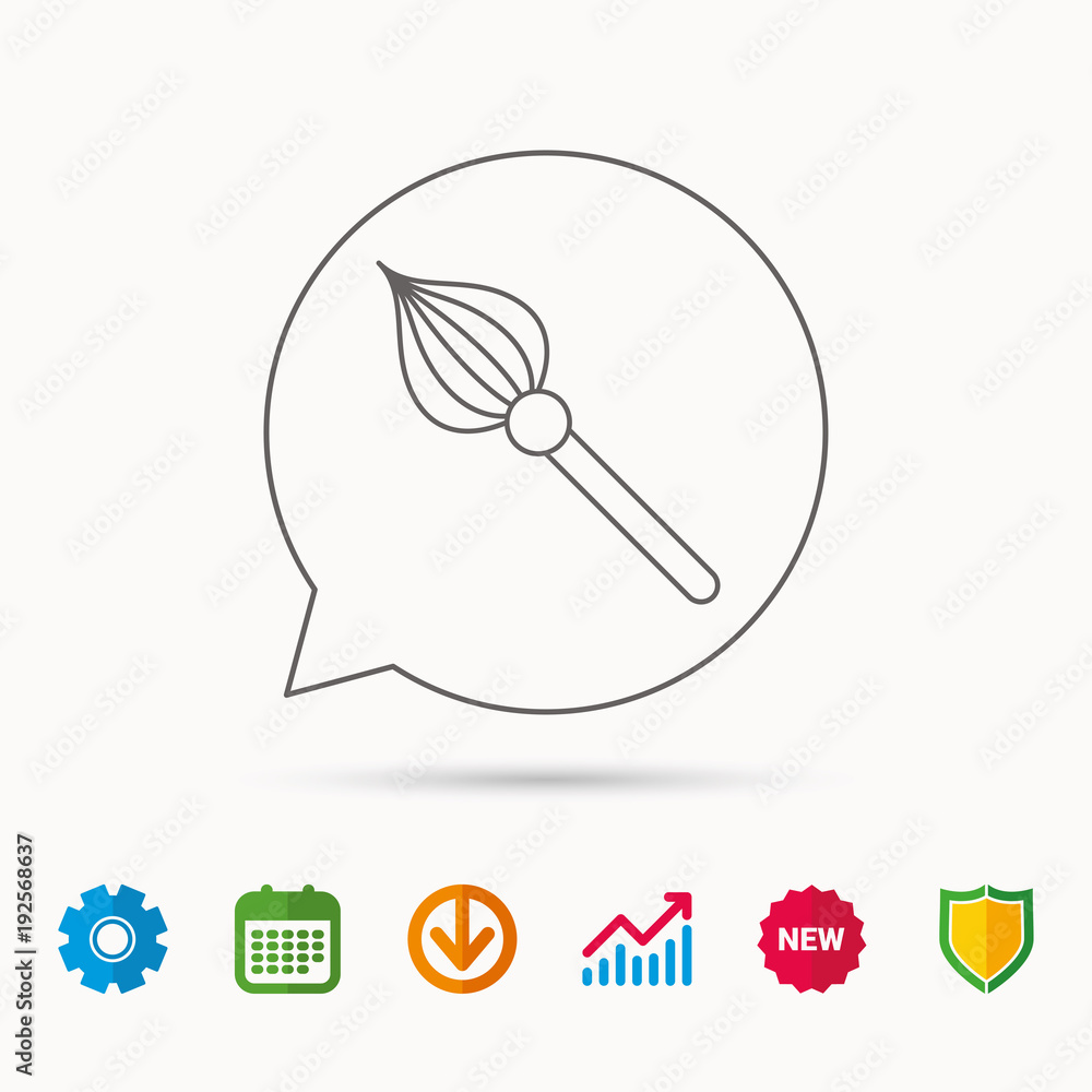 Brush icon. Paintbrush tool sign. Brush icon. Paintbrush tool sign.
