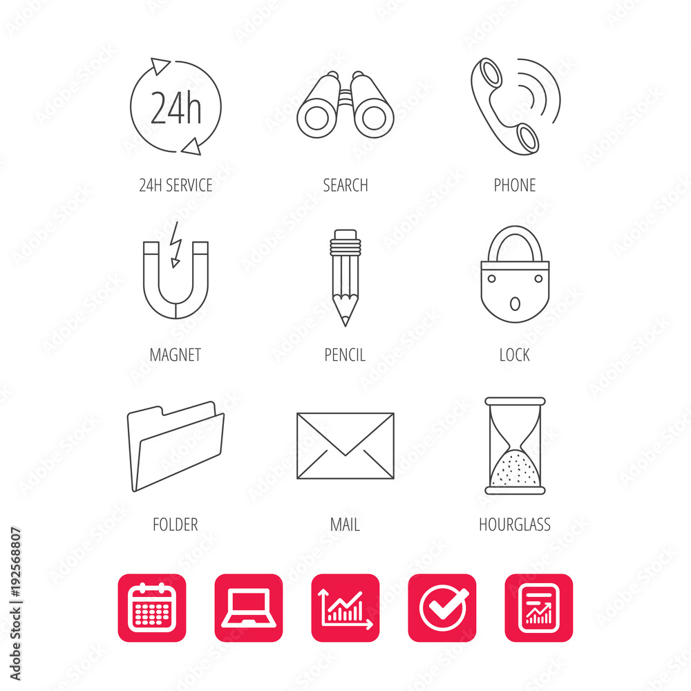 Phone call, pencil and mail icons. Phone call, pencil and mail icons.