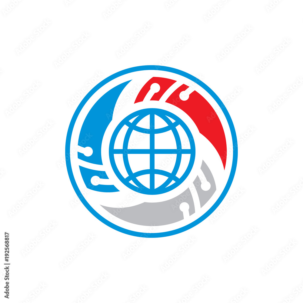 Global network security abstract sign Global network security abstract sign