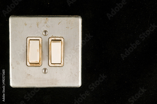 Foto Close-up of elctric switch interruptor
