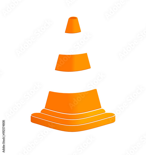 cône de sécurité attention signalisation