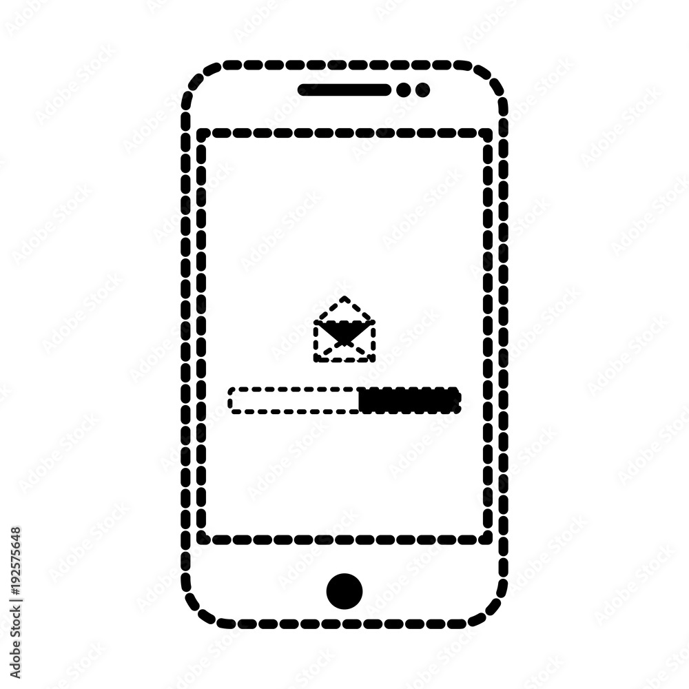 Fototapeta premium smartphone device icon 