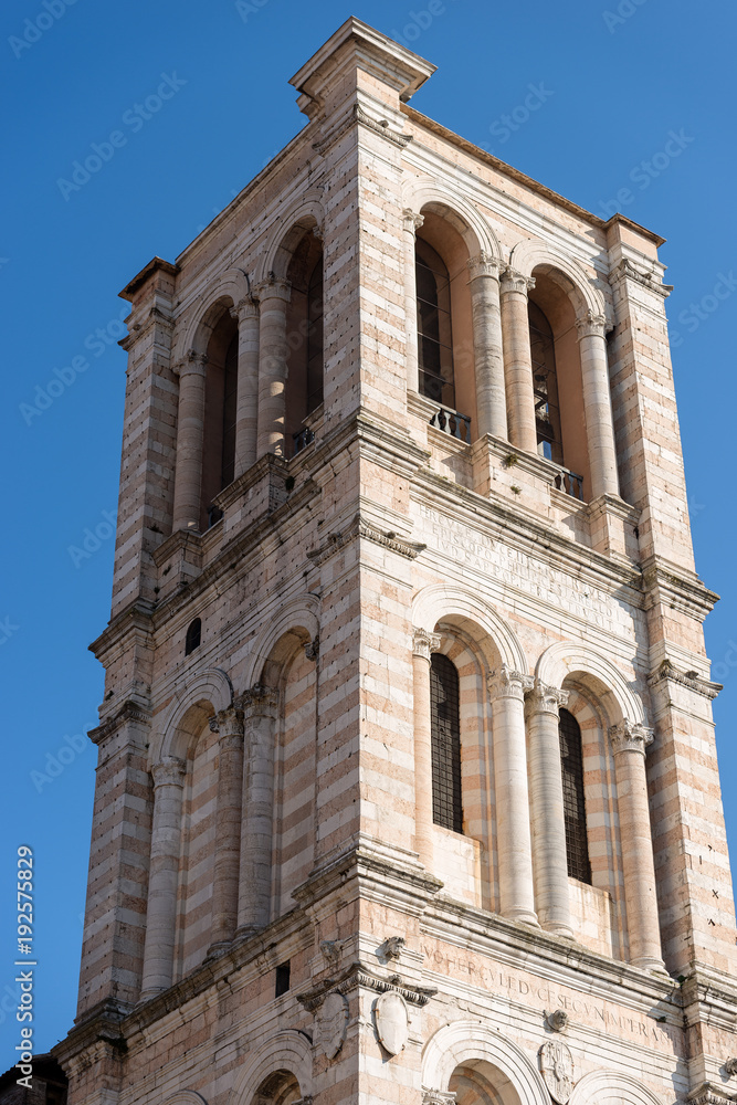 Bell Tower of Ferrara Cathedral (Cattedrale di San Giorgio - 1135) - Italy 