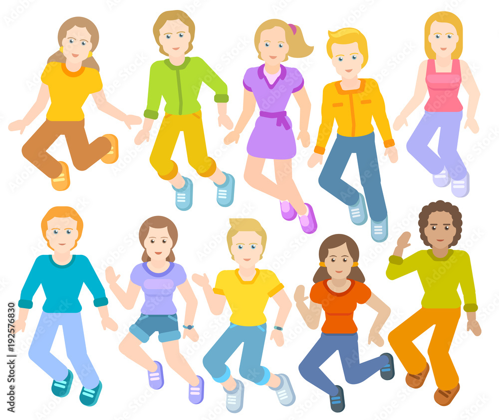 Children are jumping Children are jumping