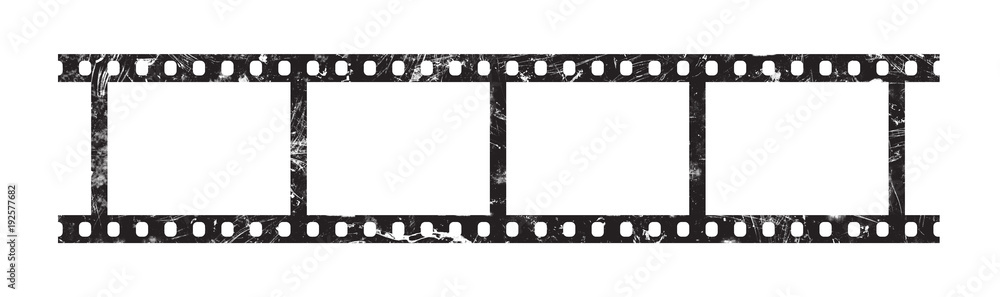 Six frames of 35 mm film strip