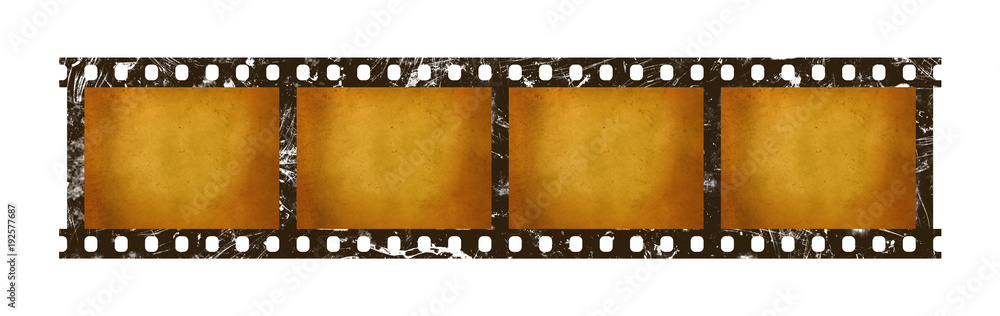 Fototapeta premium Old vintage retro 35 mm film strip frames