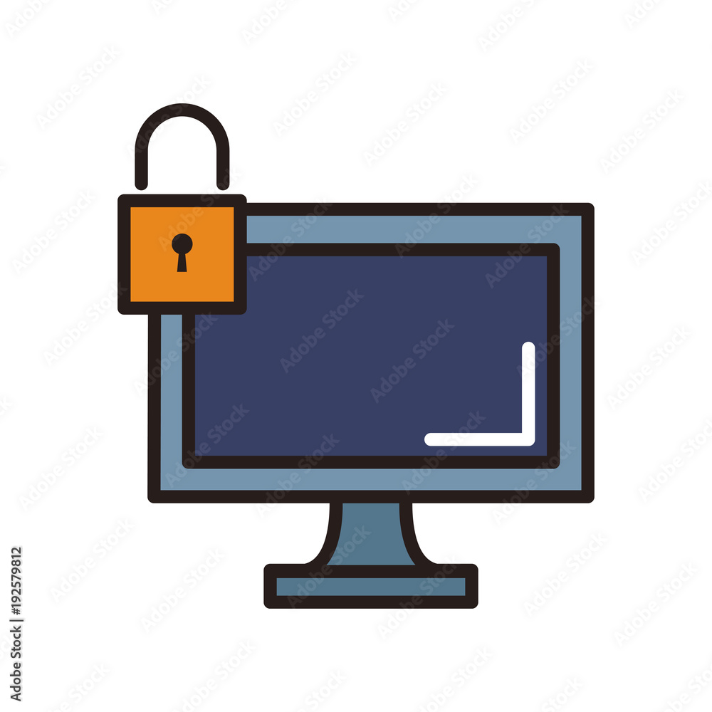 padlock screen symbol line icon vector illustration graphic padlock screen symbol line icon vector illustration graphic