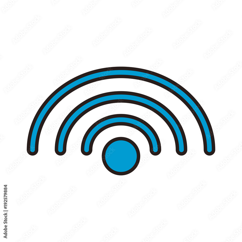 Wifi zone symbol line icon vector illustration graphic design Wifi zone symbol line icon vector illustration graphic design
