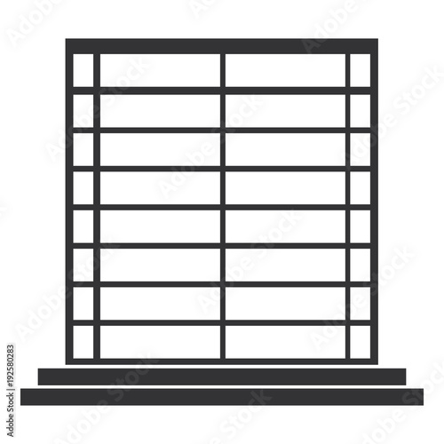 window blind isolated icon vector illustration design
