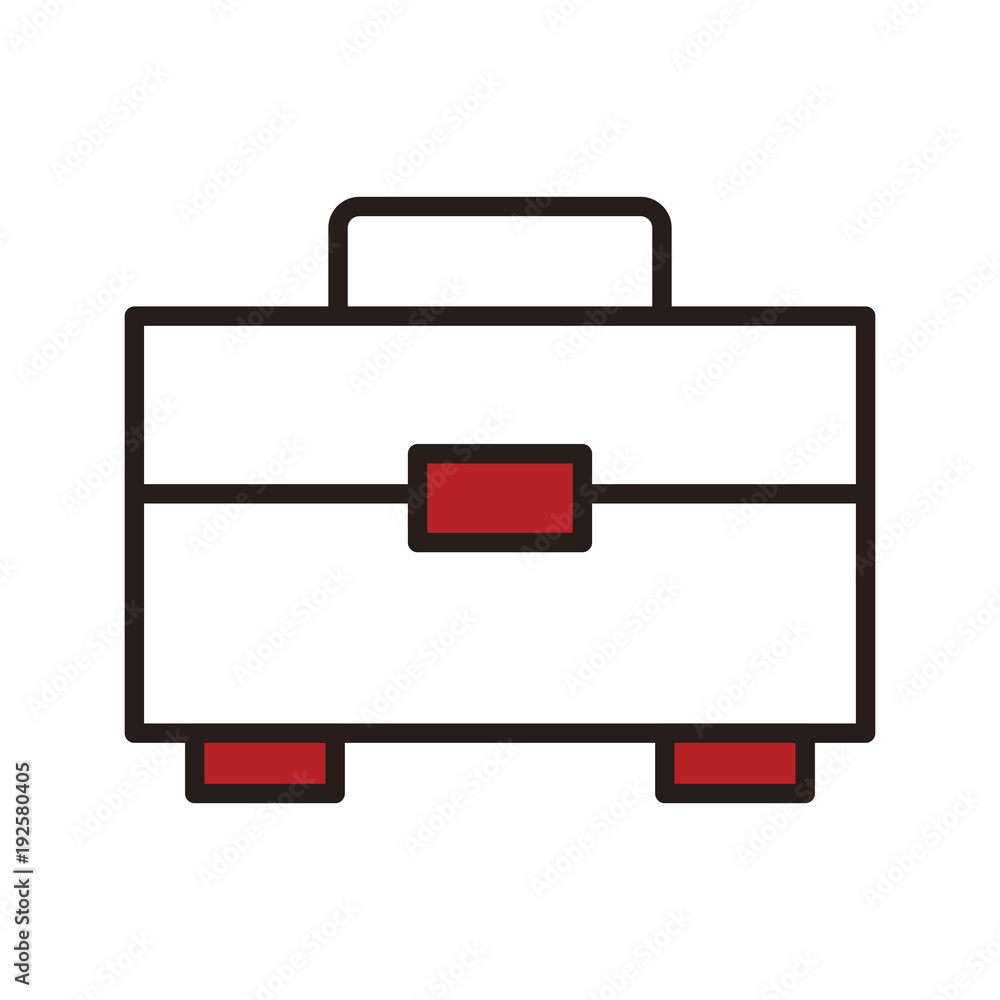Business briefcase isolated line icon vector illustration graphic Business briefcase isolated line icon vector illustration graphic