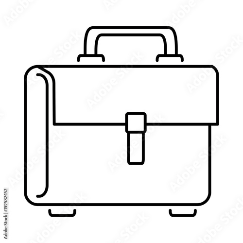 portfolio briefcase isolated icon vector illustration design