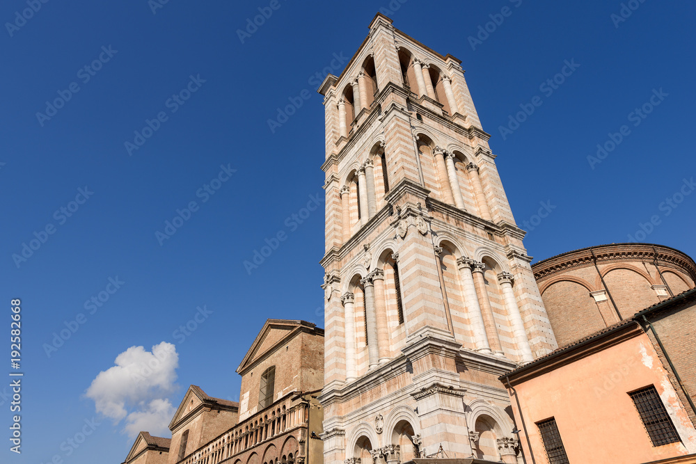 Bell Tower of Ferrara Cathedral (Cattedrale di San Giorgio - 1135) - Italy