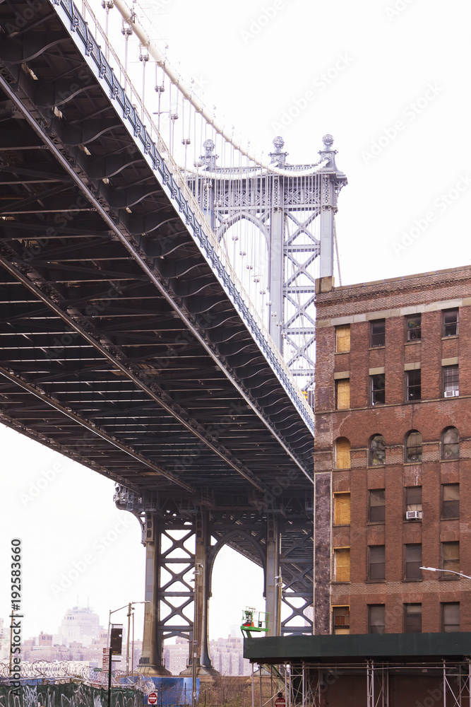 Fototapeta premium Manhattan Bridge, Dumbo, New York